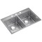 Elkay Elkay Crosstown 33"x22"x9", Equal 2-Bowl Dual Mount Sink Kit SS ECTSR33229TBG3 - alternate 2
